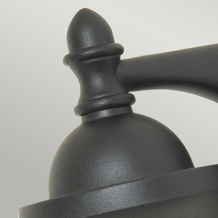 elstead sandown black finish outdoor wall lantern Living Room Close Up