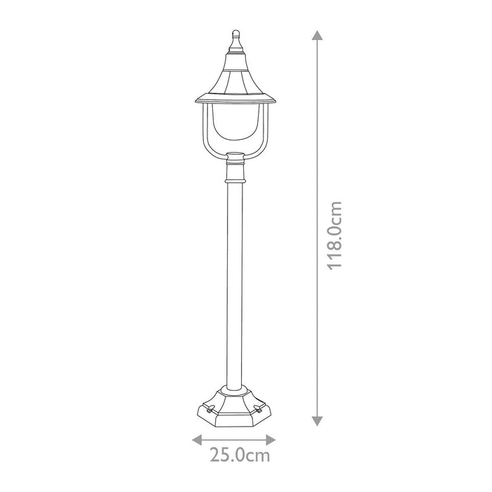 Elstead Shannon Black Outdoor Bollard Light — alternate view