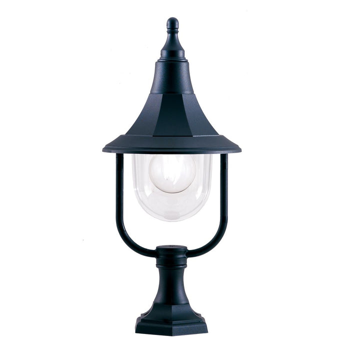 Elstead Shannon Black Outdoor Pedestal Lantern