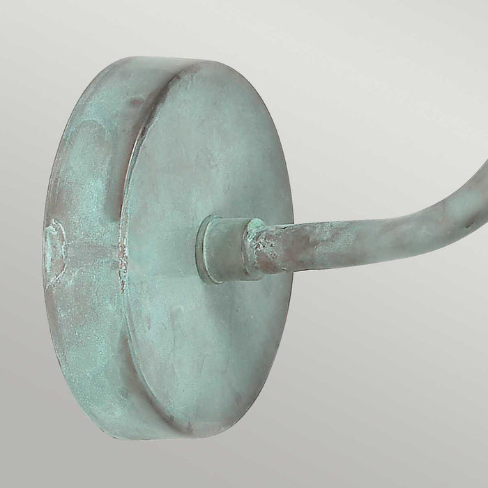 Elstead Sheldon Verdigris Finish Outdoor Wall Lantern 3