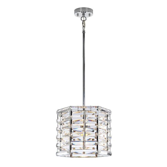 Elstead Shoal 1 Light Polished Nickel Ceiling Pendant-Ceiling Pendant Lights-Elstead Lighting-1-Tiffany Lighting Direct