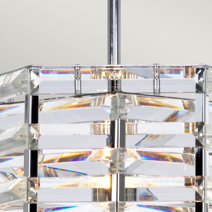 Elstead Shoal 1 Light Polished Nickel Ceiling Pendant — lifestyle setting