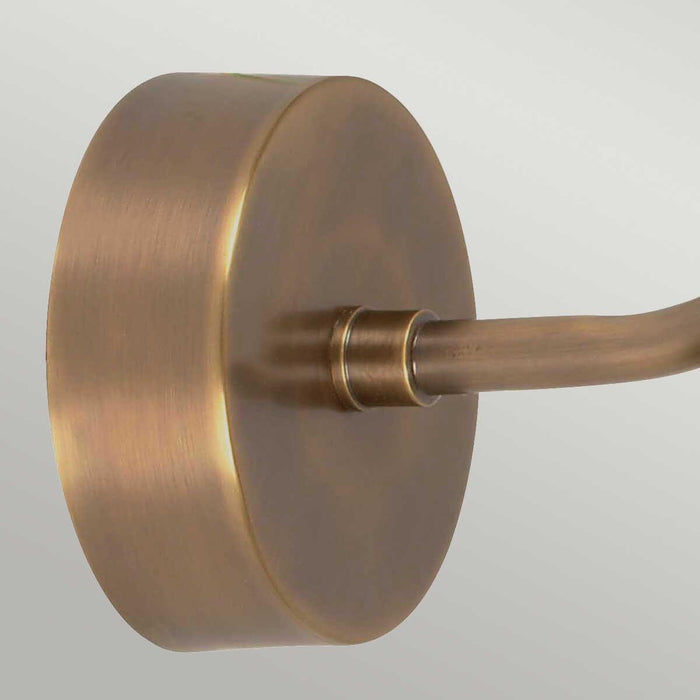 Elstead Somerton Brass Finish Outdoor Wall Close up image
