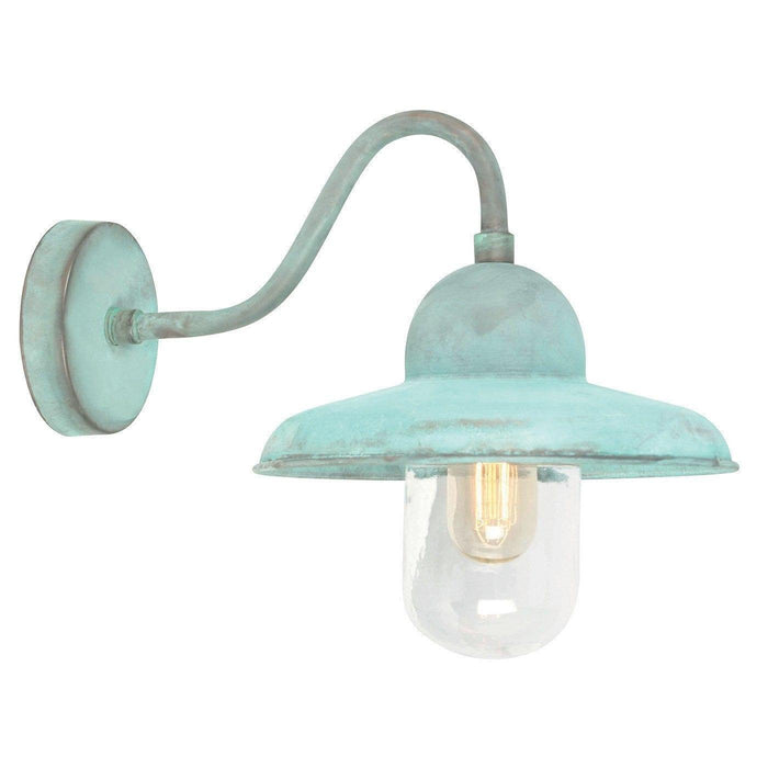 Elstead Somerton Verdigris Finish Outdoor Wall Lantern 1