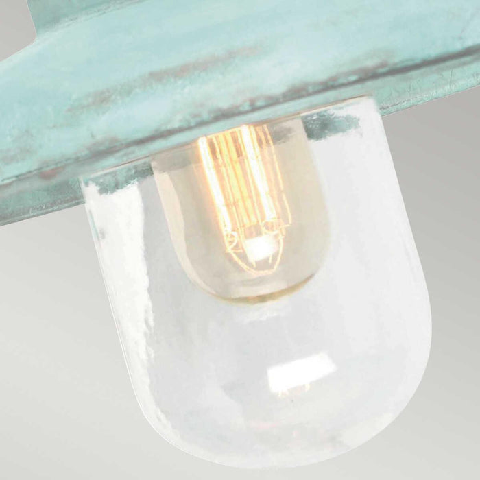Elstead Somerton Verdigris Finish Outdoor Wall Lantern 5