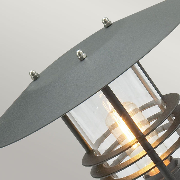 Elstead Stockholm Black Outdoor Pedestal Lantern