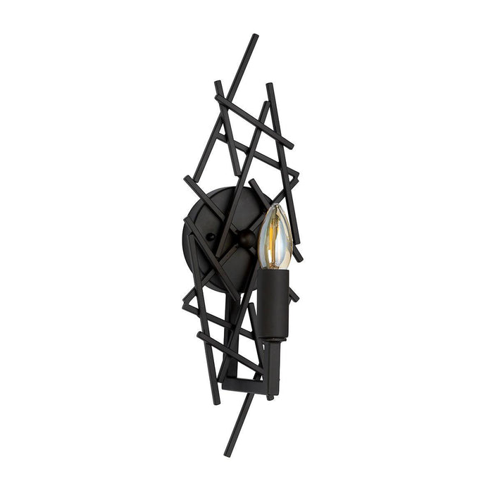Elstead Taiko 1 Light Bronze Wall Light Wide Living Room Image