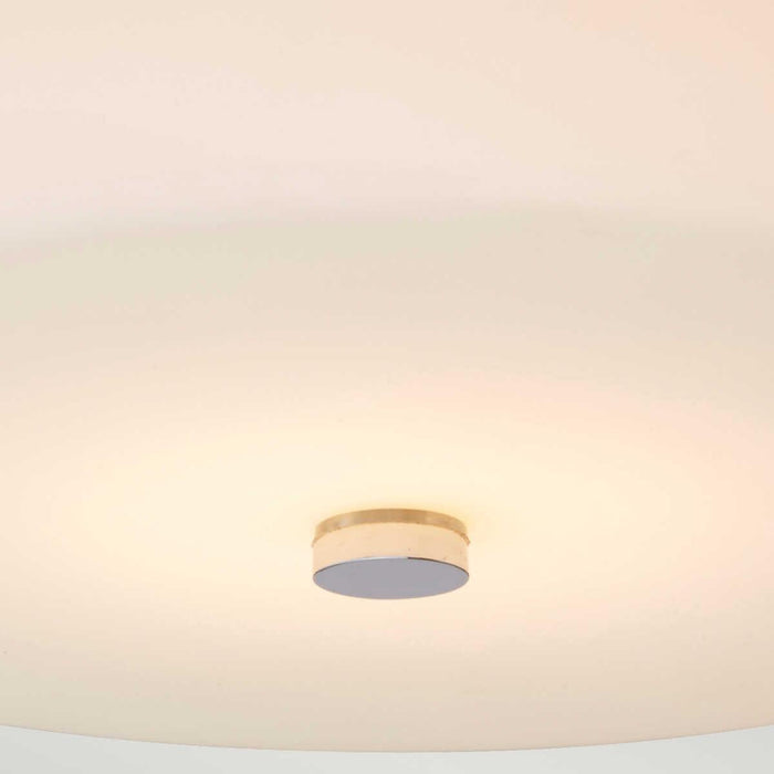 elstead tamar medium flush polished chrome bathroom ceiling light Close Up LED Bulb