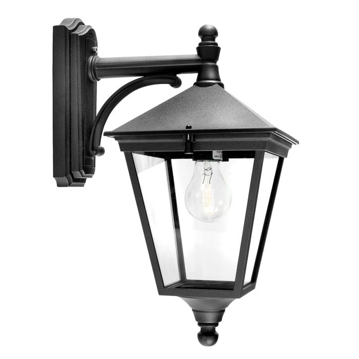 Elstead Turin Black Outdoor Downlighter Wall Light — alternate view