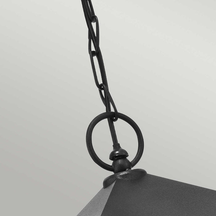 elstead turin black finish outdoor pendant lantern Living Room Close Up