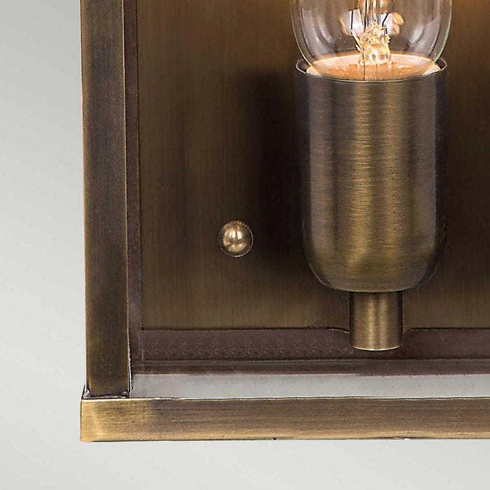 Elstead Victoria Aged Brass Finish Outdoor Flush Wall Exterior Wall image
