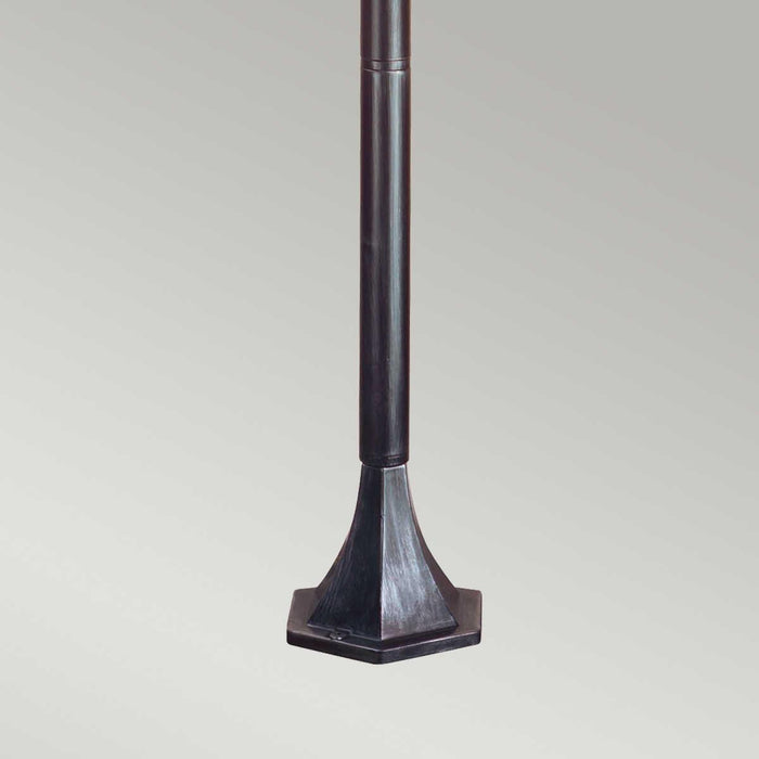 elstead wexford black finish outdoor pillar lantern Living Room Close Up