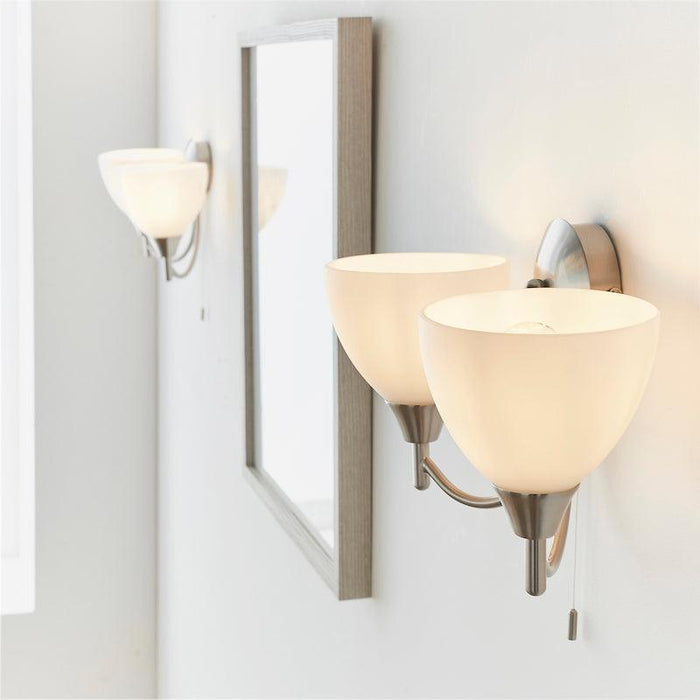 Alton chrome wall light 1805-2SC side view duo