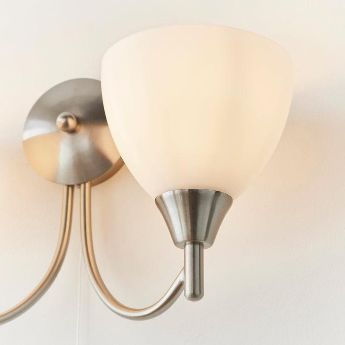 Alton chrome wall light 1805-2SC under view