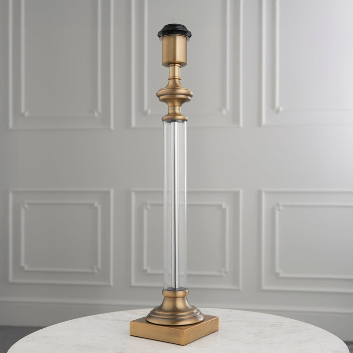 Endon Avebury 1 Light Antique Brass Table Lamp (Base Only) by Endon Lighting — suits living rooms, bedrooms & offices