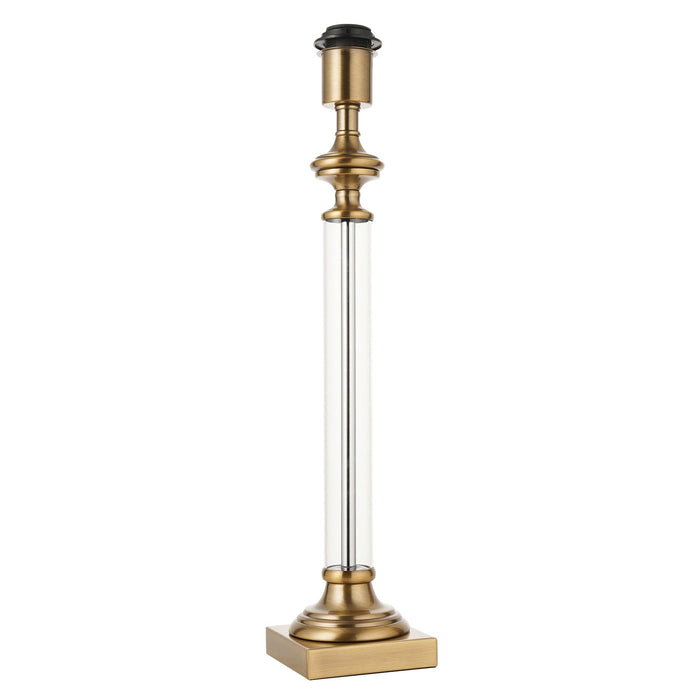 Endon Avebury 1 Light Antique Brass Table Lamp (Base Only) — rear view