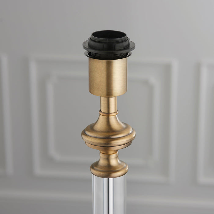 Endon Avebury 1 Light Antique Brass Table Lamp (Base Only) — lifestyle setting