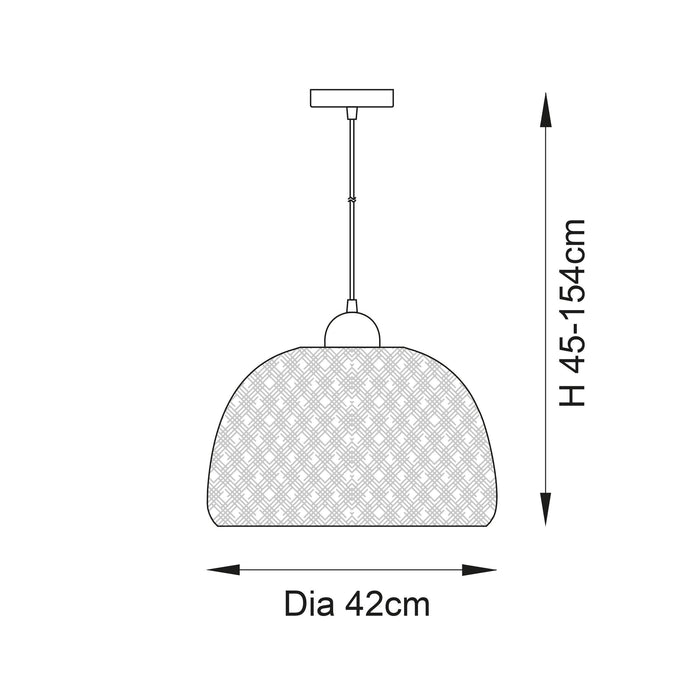 Endon Bali Natural Bamboo Woven Ceiling Pendant-Ceiling Pendant Lights-Endon Lighting  Bedrooom Lighting Wide ImageTiffany Lighting Direct