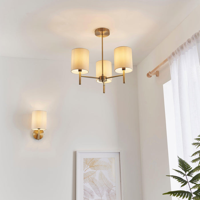 Brio Antique Brass Finish Wall Light BRIO-1WBAB family