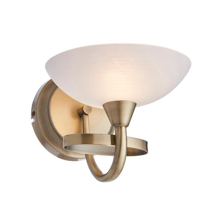 Cagney 1LT Antique Brass Wall Light CAGNEY-1WBAB close up