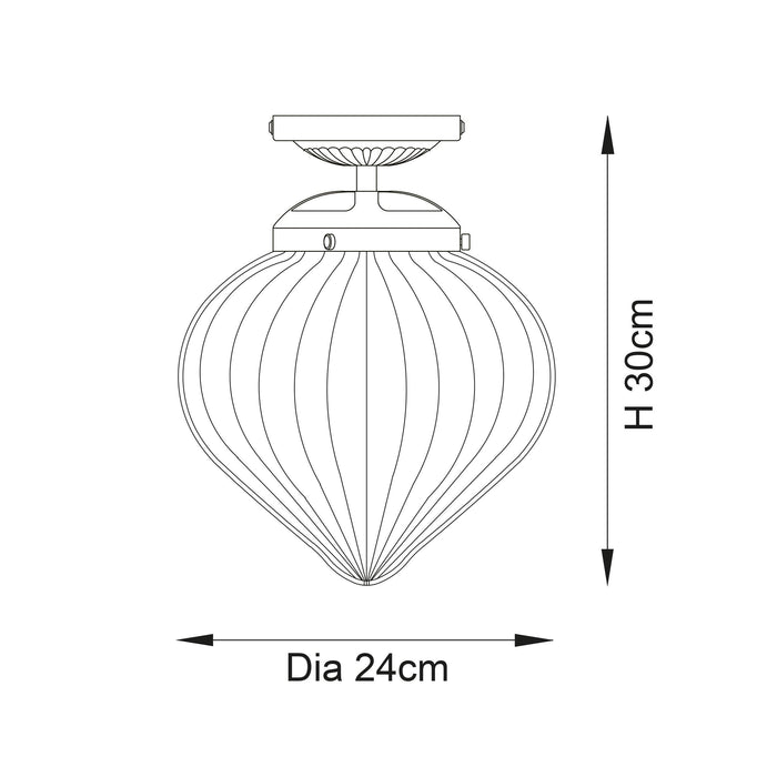 cheston 1 light flush bathroom ceiling light light by Endon Lighting Dining Room Close Up Image