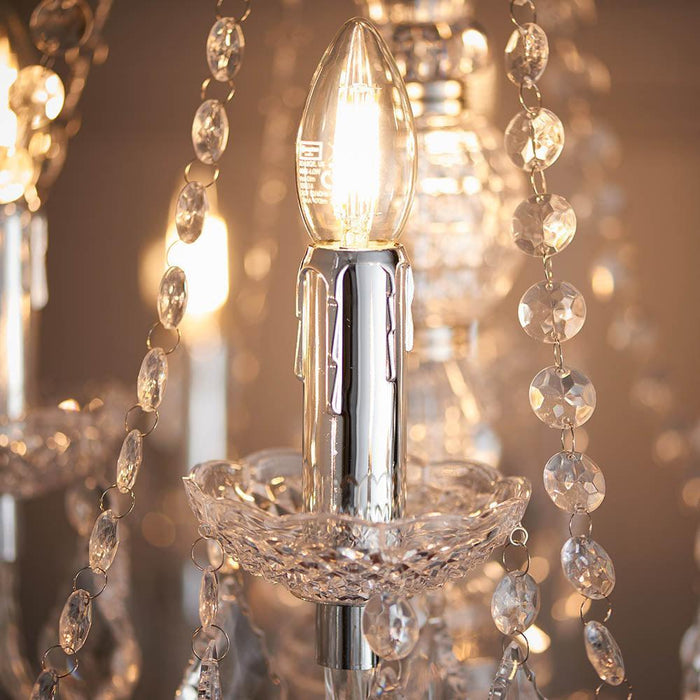 Clarence chrome 308 Hallway Lighting Close up4cl close up light
