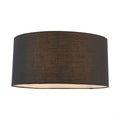 cylinder black cotton lamp shade by Endon Lighting Living room image