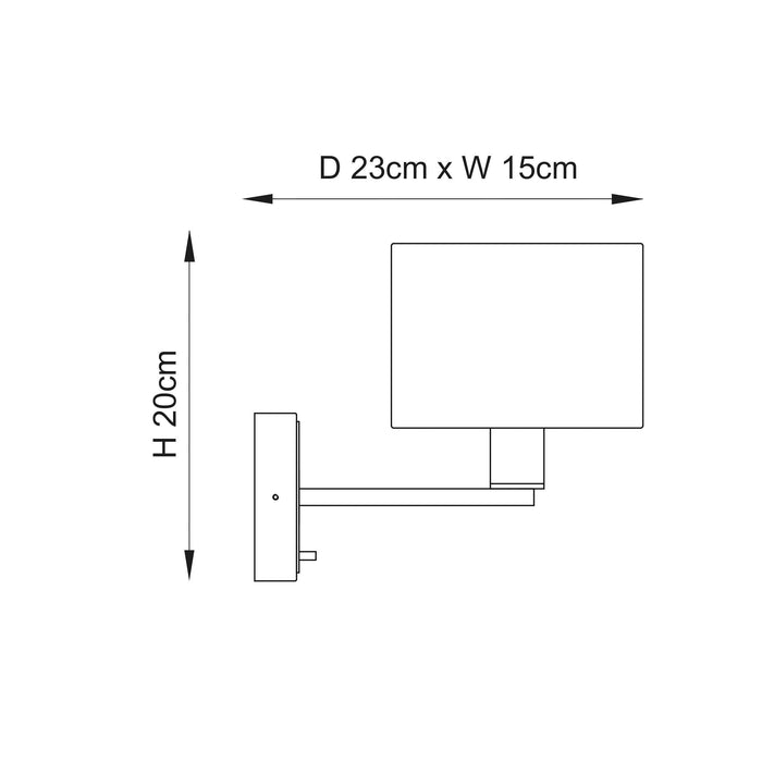 daley wall light by Endon Lighting Kitchen Lights