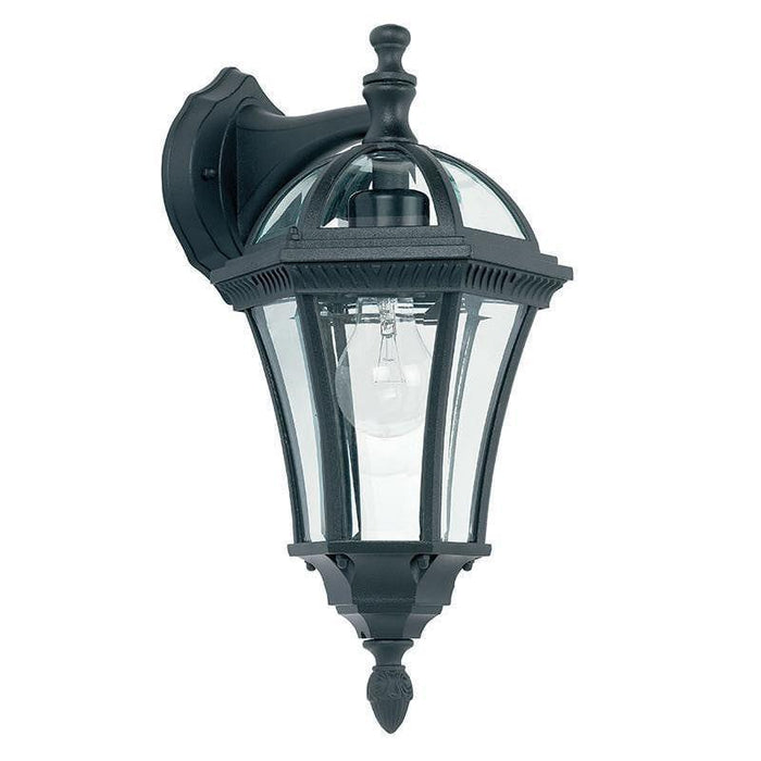 Endon Drayton Textured Black Finish Outdoor Downlight Wall Light YG-3501