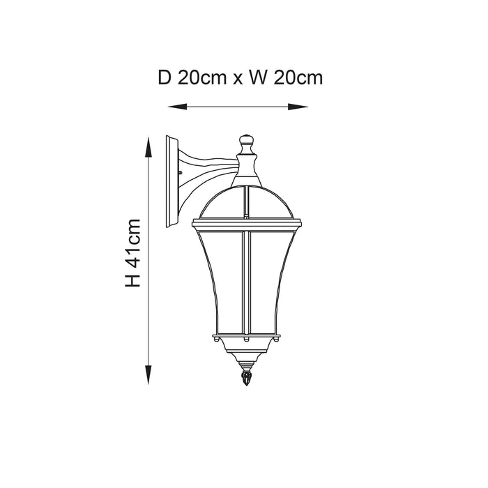 drayton textured black finish outdoor downlight wall light yg 3501 by Endon Lighting Bedroom Close Up Image