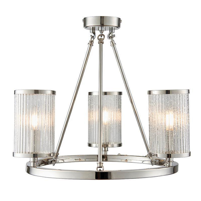 Easton 3lt Semi Flush Ceiling Light 76261 Living Room Image 2