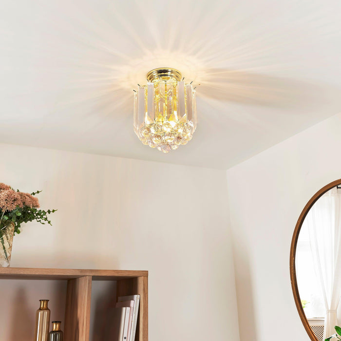 Fargo 2lt Flush Ceiling Light by Endon Lighting Living Room Image 3