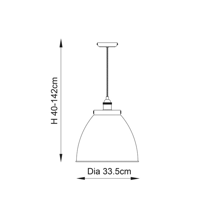Endon Franklin 1 Light Large Brass Ceiling Pendant-Ceiling Pendant Lights-Endon Lighting Living Room Close Up Lighting Tiffany Lighting Direct