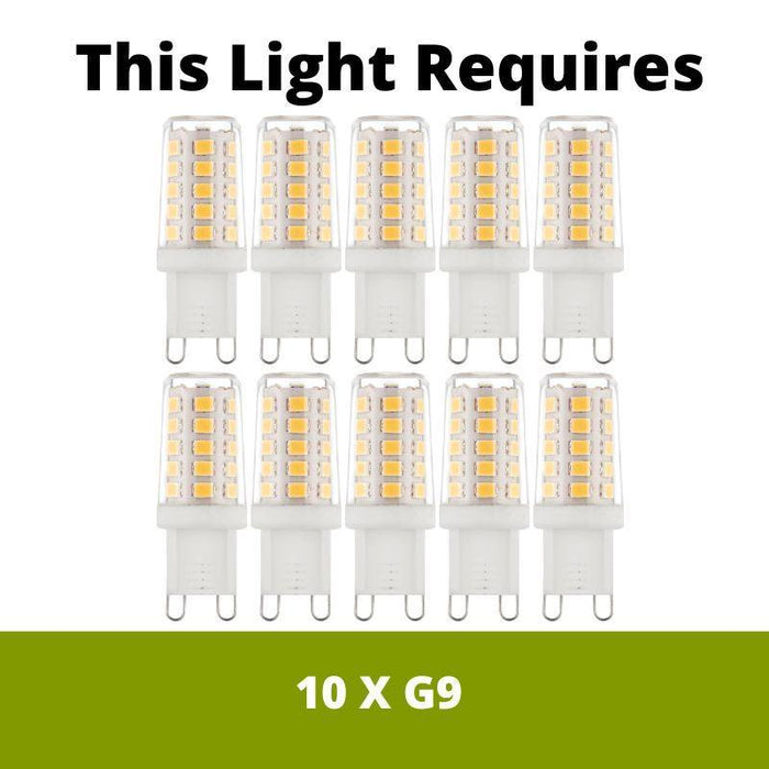 galina 10lt flush ceiling light by Endon Lighting LED Lamp Bulb Guide