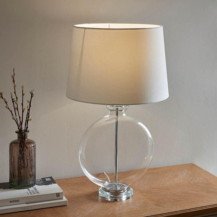 Endon Gideon 1 Light Polished Nickel Table Lamp 4