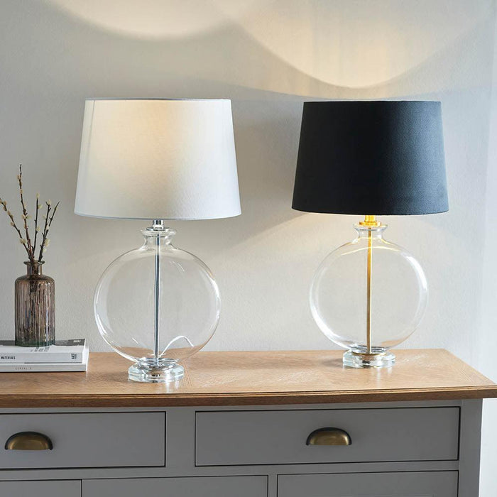 Endon Gideon 1 Light Polished Nickel Table Lamp 6