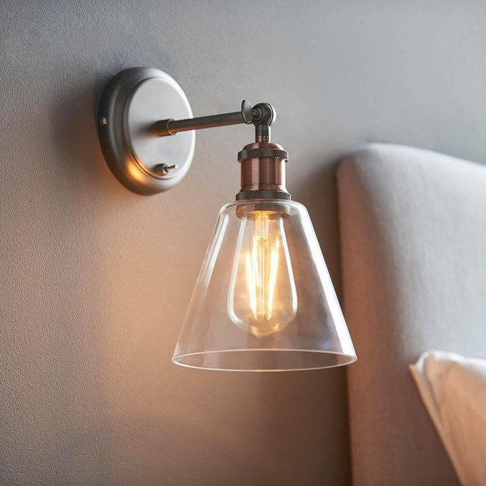 hal pewter wall light 1 by Endon Lighting Living Room Close Up 128