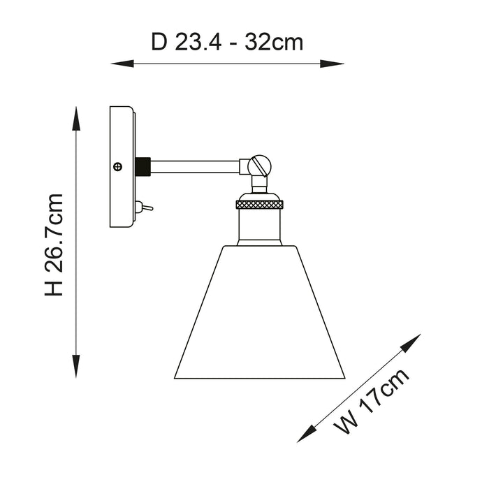 hal pewter wall light 1 by Endon Lighting Living Room  Unlit Shot