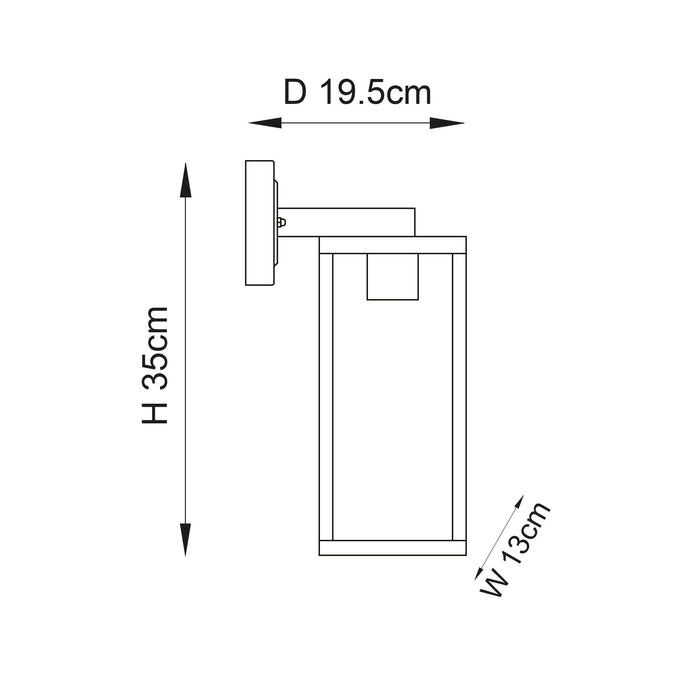 hamden outdoor wall light 96918 by Endon Lighting Kitchen Lights CLose Up