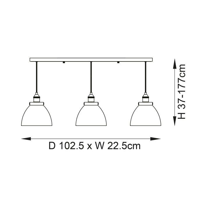 Endon Hansen Linear Brass Ceiling Light by Endon Lighting-Ceiling Pendant Lights-Endon Lighting  Bedrooom Lighting close up Tiffany Lighting Direct