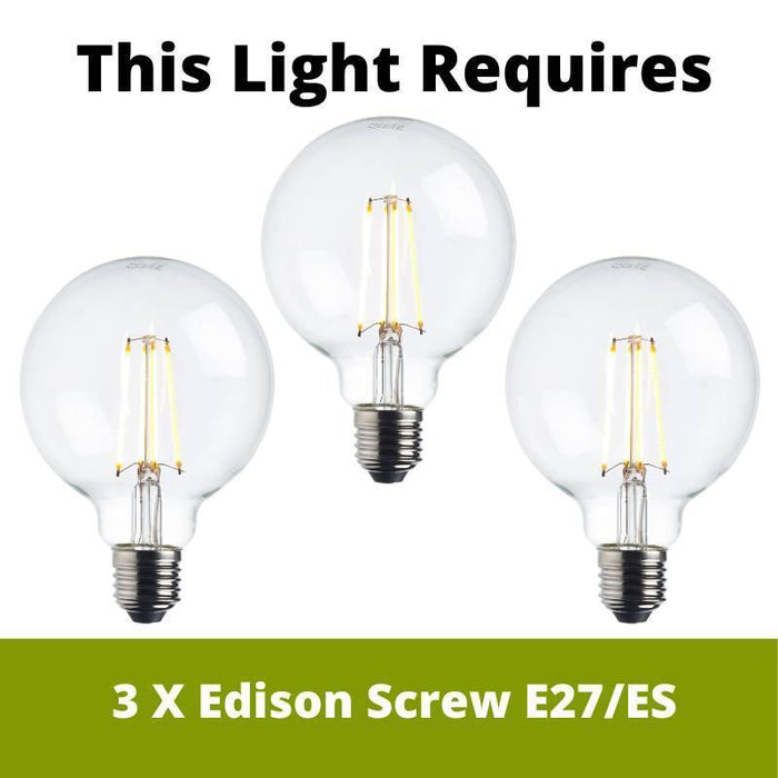 Hansen Linear Brass Kitchen Island Light lamp bulbs