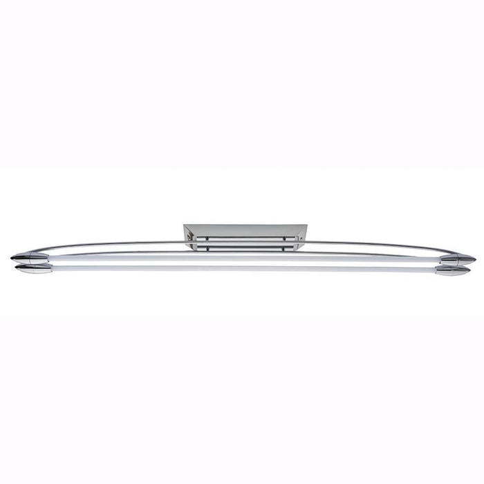 Endon Harper Chrome Finish LED Flush Ceiling Light - Large Living room wide shot