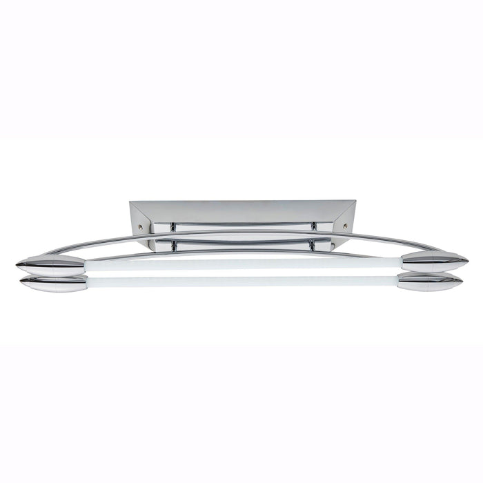 Endon Harper Chrome Finish LED Flush Ceiling Light - Small Living room Image