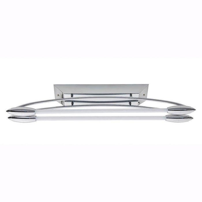 Endon Harper Chrome Finish LED Flush Ceiling Light - Small Living room wide shot