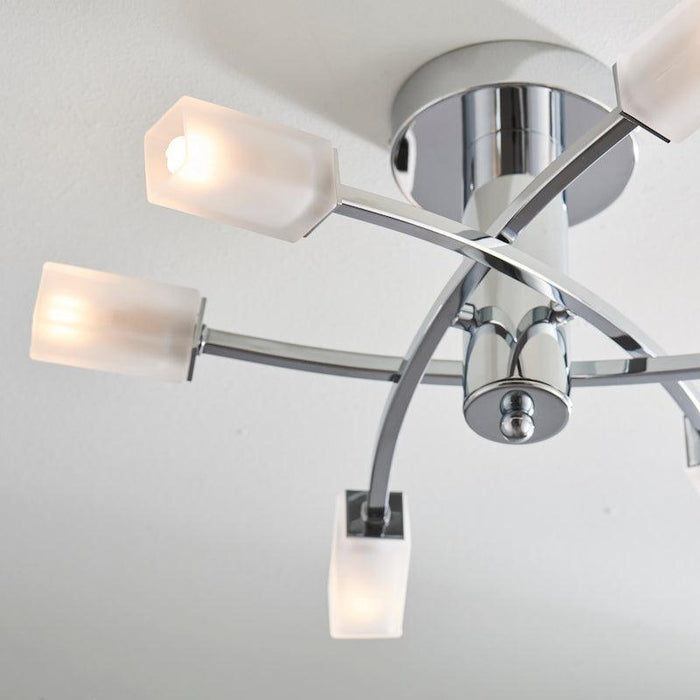 Havana 6lt Semi Flush Ceiling Light by Endon Lighting Living Room Image 4
