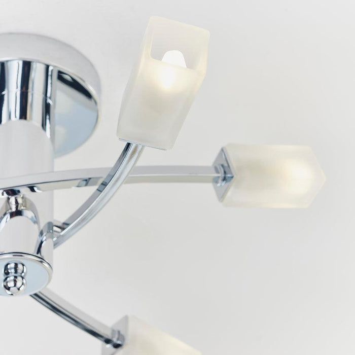 Havana 6lt Semi Flush Ceiling Light by Endon Lighting Living Room Image 5