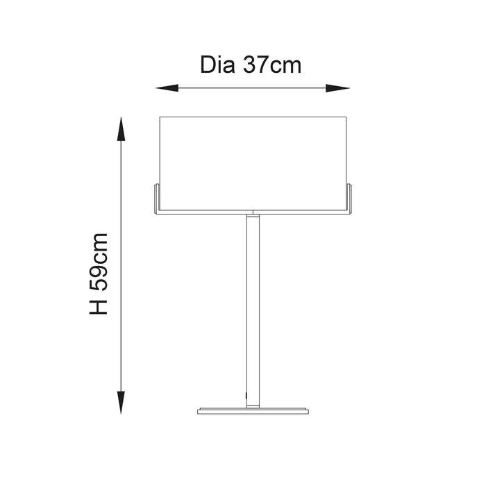 Endon Hayfield 1 Light Brass Finish Table Lamp-Endon Lighting-Living-Room-Tiffany Lighting Direct-[image-position]