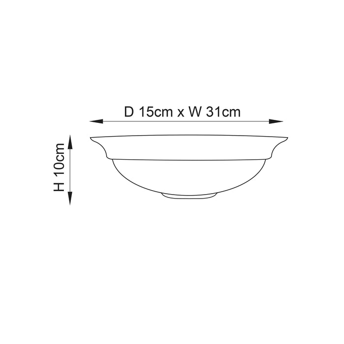 hillside unglazed ceramic wall light by Endon Lighting Bedroom Close Up Image