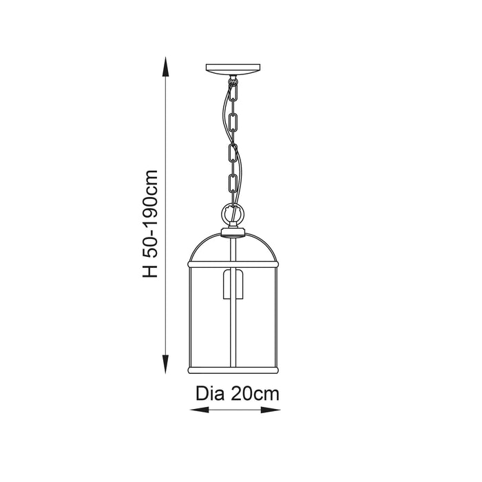 Endon Lambeth Brass Ceiling Lantern 1 Light-Ceiling Pendant Lights-Endon Lighting Living room light close up 2 Tiffany Lighting Direct