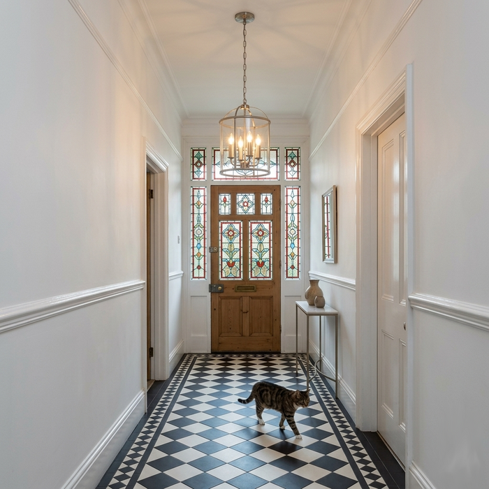 Endon Lambeth chrome Ceiling Lantern 4 Light — alternate view